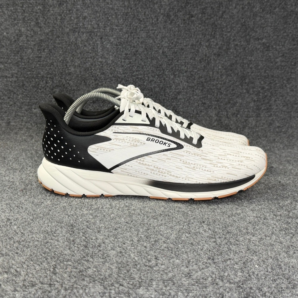 Brooks Anthem 7 Running Shoes Men's 13 White Black Tan Athletic Run Training